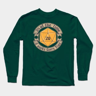 5 Percenter d20 v2 GOLD Long Sleeve T-Shirt